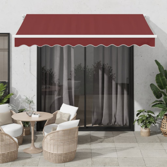 Copertina retractabilă manual - vișiniu - 300x250 cm