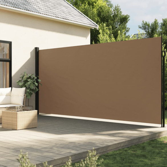 Copertină laterală retractabilă - gri taupe - 200x600 cm