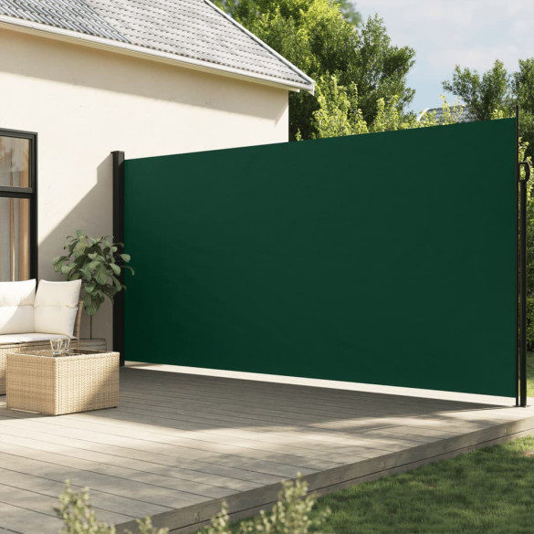 Copertină laterală retractabilă - verde închis - 200x600 cm