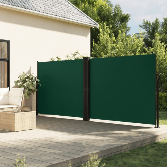 Copertină laterală retractabilă - verde închis - 180x600 cm