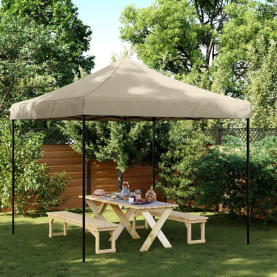 Cort de petrecere pliabil Pop-Up - taupe - 292x292x315 cm