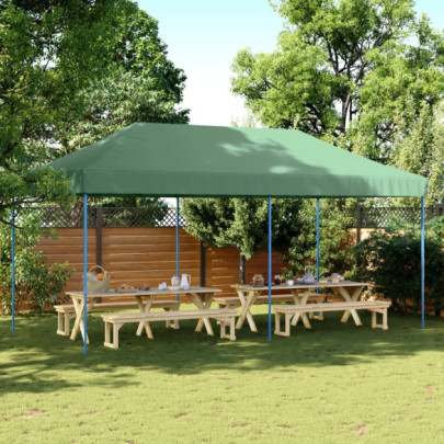 Cort de petrecere pliabil Pop-Up - 580x292x315 cm - verde