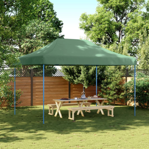 Cort de petrecere pliabil Pop-Up - verde - 410x279x315 cm