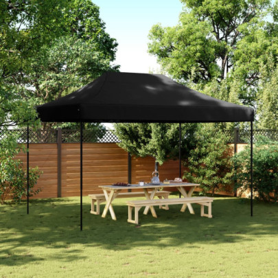 Cort de petrecere pliabil Pop-Up - 410x279x315 cm - negru