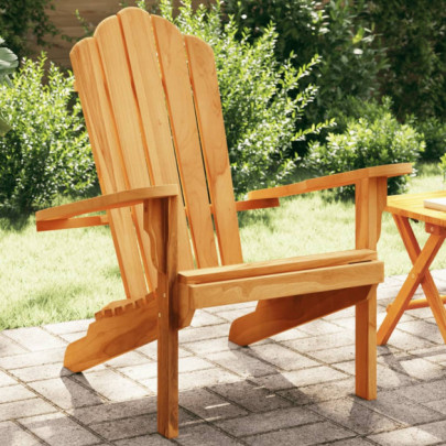 Scaun Adirondack de grădină - 77x78x95 cm - lemn masiv de tec