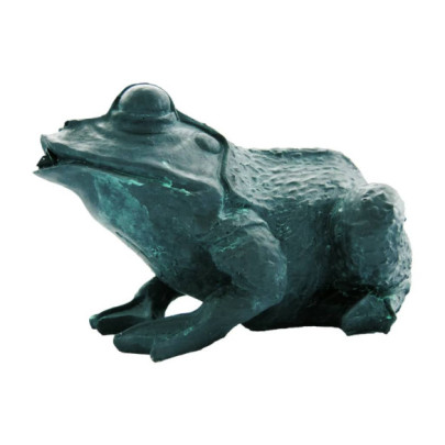 Figurină de iaz cu joc de apă - broască - 12 cm - 1386008