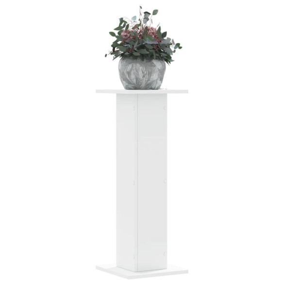 Suporturi de plante - 2 buc. - alb - 30x30x80 cm - lemn prelucrat