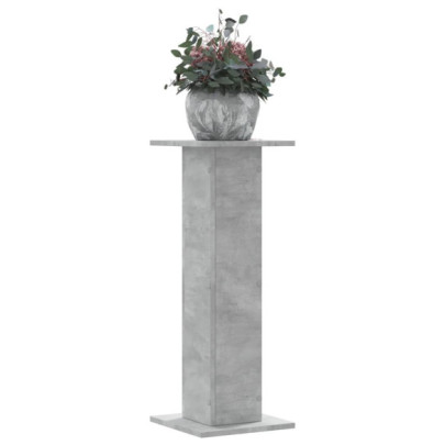 Suport de plante - 2 buc. - gri beton - 30x30x80 cm lemn prelucrat