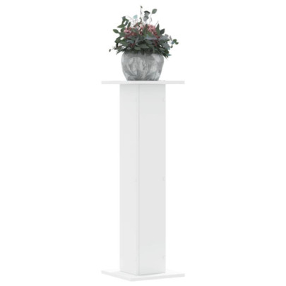 Suporturi de plante - 2 buc. - alb - 30x30x95 cm - lemn prelucrat