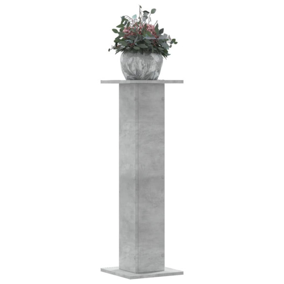 Suport de plante - 2 buc. - gri beton - 30x30x95 cm lemn prelucrat