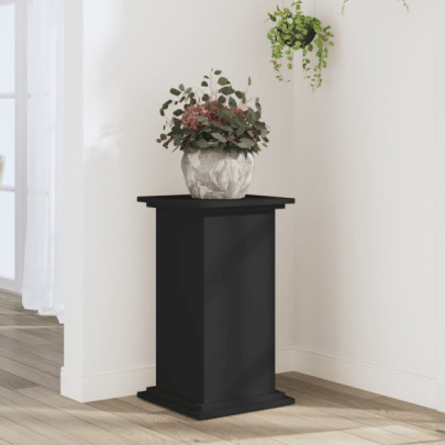 Suport de plante - negru - 33x33x60 cm - lemn prelucrat