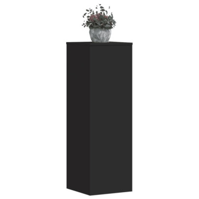 Suporturi plante - 2 buc. - negru - 33x33x100 cm - lemn prelucrat