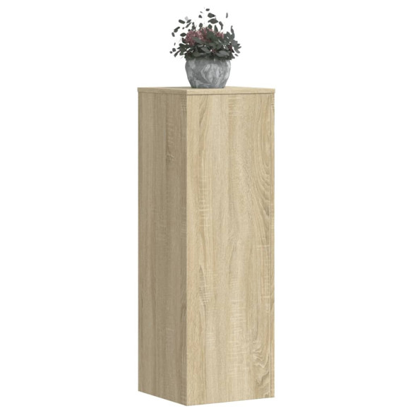 Suporturi plante 2 buc stejar sonoma 33x33x100cm lemn prelucrat