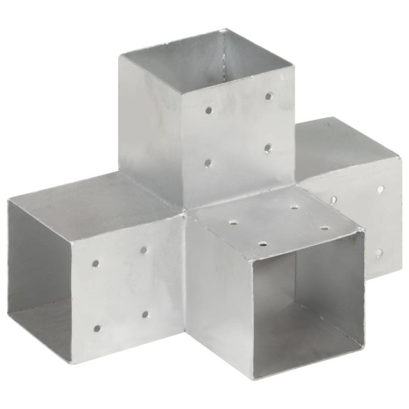 Conector de grindă - formă X - 101 x 101 mm - metal galvanizat