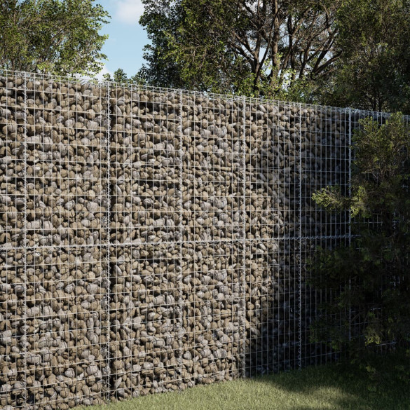 Coș gabion cu capac - 100x50x200 cm - fier galvanizat