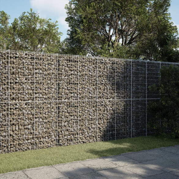 Coș gabion cu capac - 300x50x200 cm - fier galvanizat