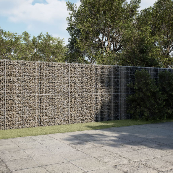 Coș gabion cu capac - 400x50x200 cm - fier galvanizat