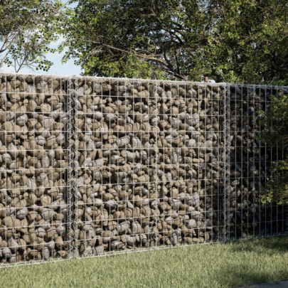 Coș gabion cu capac - 150x100x100 cm - fier galvanizat