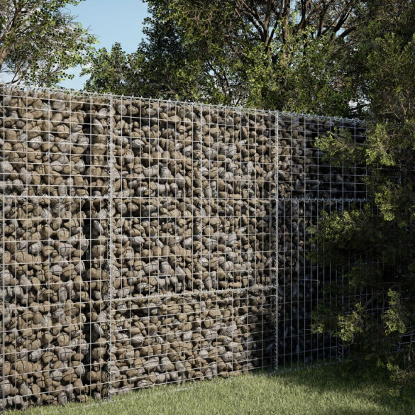 Coș gabion cu capac - 100x100x150 cm - fier galvanizat