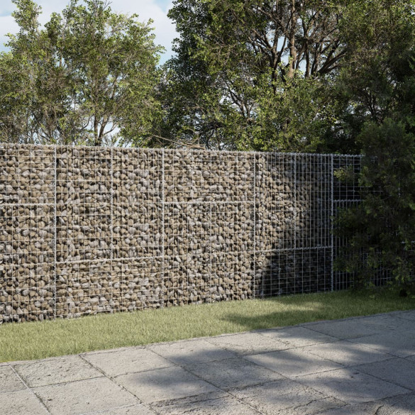 Coș gabion cu capac - 300x100x150 cm - fier galvanizat