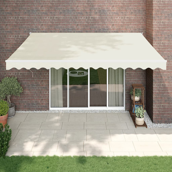 Copertină retractabilă automată - crem - 4x3 m