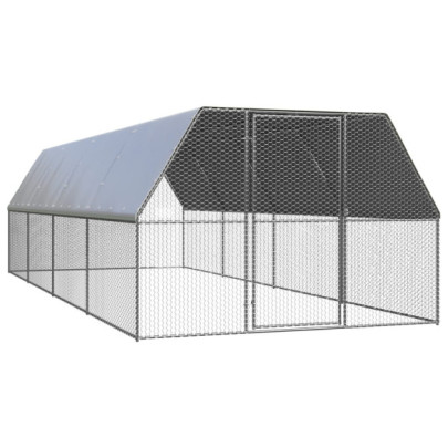 Coteț de păsări - 3x8x2 m - oțel galvanizat