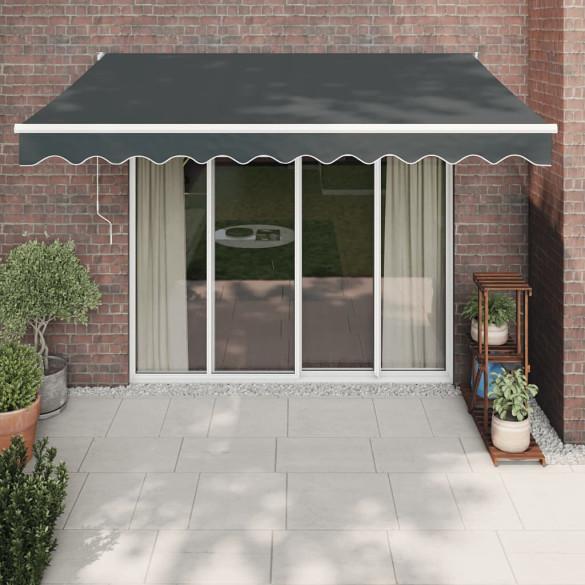 Copertină automată retractabilă - antracit - 3,5x2,5 m