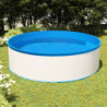 Piscină cu valuri - skimmer suspendat cu pompă - alb - 350x90 cm