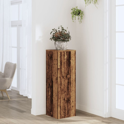 Suport de plante - lemn vechi - 33x33x100 cm - lemn prelucrat