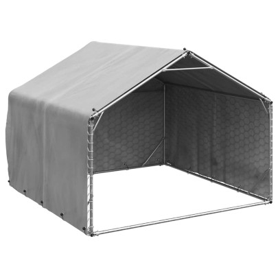 Canisa de exterior cu capac 2x2x1,5 m otel galvanizat