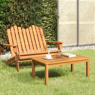 Set mobilier de grădină Adirondack - 2 piese - lemn masiv acacia