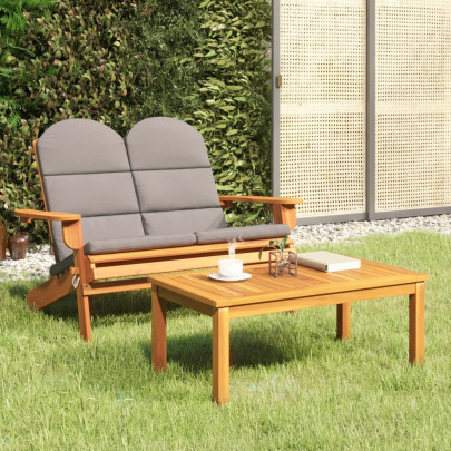 Set mobilier de grădină Adirondack - 2 piese - lemn masiv acacia