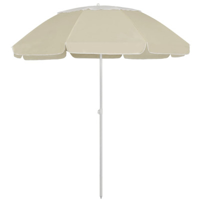 Umbrelă de soare de plajă - galben nisipiu - 300 cm