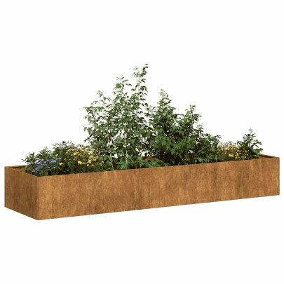 Jardinieră Rusty 280x80x40 cm Oțel pentru intemperii