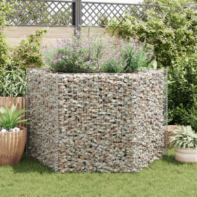 Strat înălțat gabion hexagonal - 160 x 140 x 100 cm