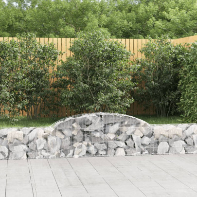 Coșuri gabion arcuite - 25 buc. - 300x30x40/60cm - fier galvanizat