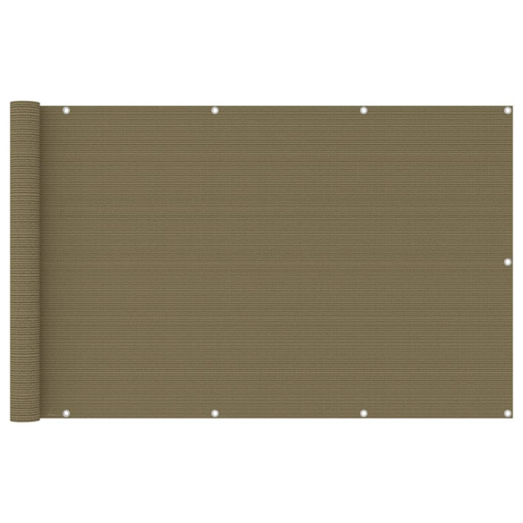 Paravan pentru balcon - gri taupe - 120x400 cm - HDPE