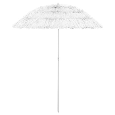 Umbrelă de soare de plajă Hawaii - alb - 180 cm