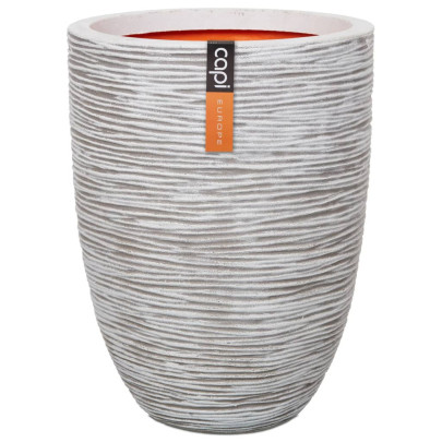 Vas de plante Nature Rib elegant - ivoar - 36x47 cm - adânc - KOFI782