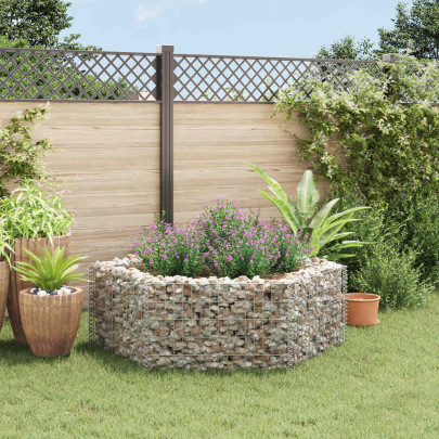 Strat înălțat gabion hexagonal - 160 x 140 x 50 cm