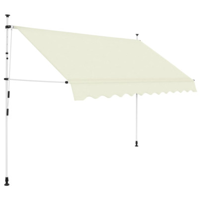 Copertină retractabilă manual - crem - 250 cm