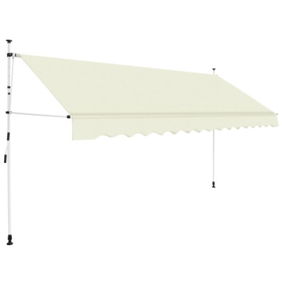 Copertină retractabilă manual - crem - 350 cm