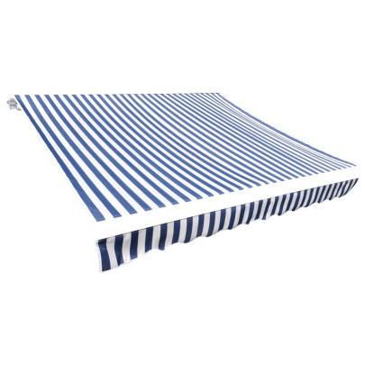 Pânză de copertină - albastru și alb - 450 x 300 cm