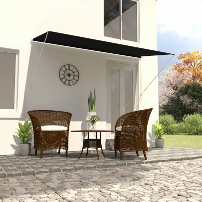 Copertină retractabilă - antracit - 300 x 150 cm