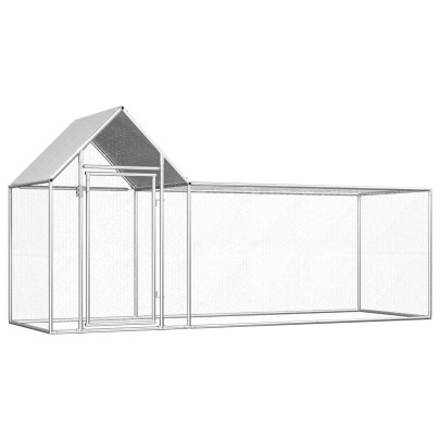 Coteț pentru păsări - 3 x 1 x 1,5 m - oțel galvanizat