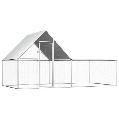 Coteț pentru păsări - 4 x 2 x 2 m - oțel galvanizat
