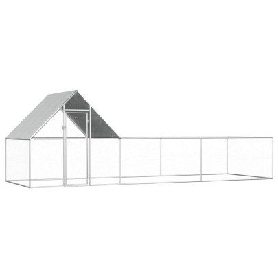 Coteț pentru păsări - 6 x 2 x 2 m - oțel galvanizat