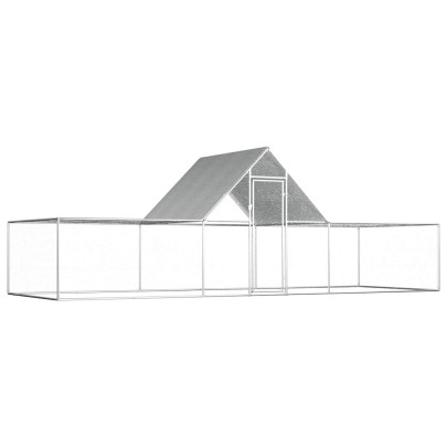 Coteț pentru păsări - 6 x 2 x 2 m - oțel galvanizat