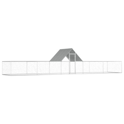 Coteț pentru păsări - 10 x 2 x 2 m - oțel galvanizat