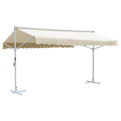 Copertină cu structură independentă - crem - 600 x 300 cm